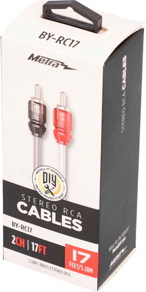 Metra 17 Interconnect Rca Cable 2 Pack Multi By Rc17 Best Buy