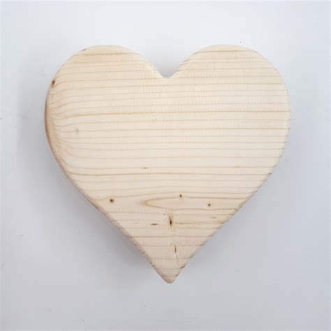 Heart Blanks Inch Wood Hearts For Crafts Unfinished Etsy