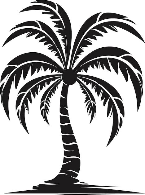 Premium Photo Palm Tree Line Art Logo Vector Illustration Template Design