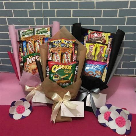 Jual Br Ready Stock Bisa Kirim Di Hari Yang Sama Bouquet Snack