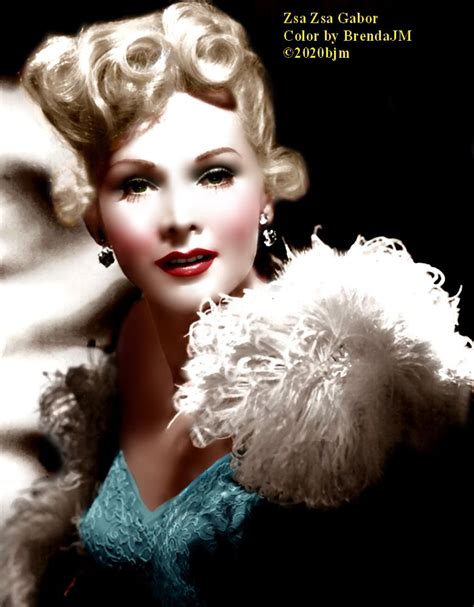 Zsa Zsa Gabor (Color by BrendaJM ©2020bjm) | Zsa zsa gabor, Bottle ...