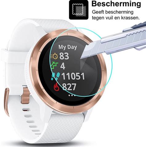 Screenprotector Geschikt Voor Garmin Vivoactive 3 Tempered Glass