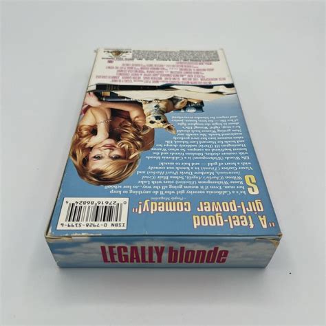 Legally Blonde Vhs Reese Witherspoon Luke Wilson Comedy Classic