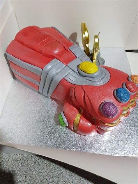 Ironman Gauntlet Cake Iron Man Birthday Birthday Cakes For Men