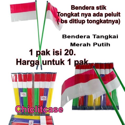 Bendera Pawai Merah Putih Stik Peluit Hut Ri Bendera Pawai Kemerdekaan 17 Agustus Lazada Indonesia