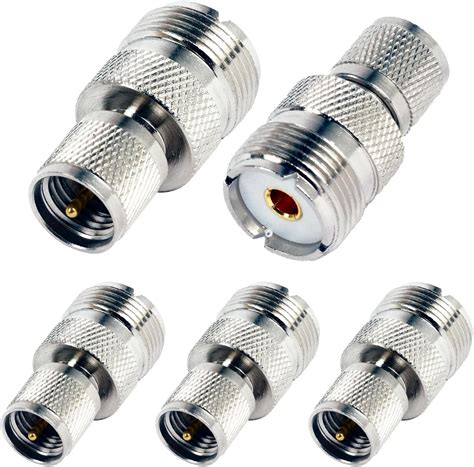 Amazon Triswenic Mini Uhf Male To Uhf Female Connector Pack Uhf