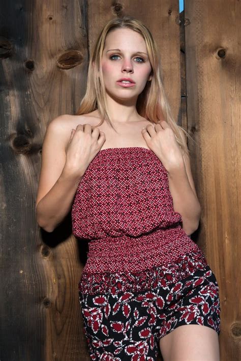 Blonde With Bare Shoulders Stock Photo Image Of Blond