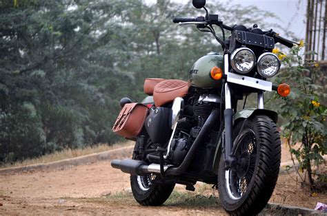 Custom Royal Enfield Classic Battle Green By Puranam Designs