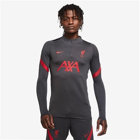 Nike Liverpool 20 21 Dry Strike Drill Top Anthracite Gym Red Mens