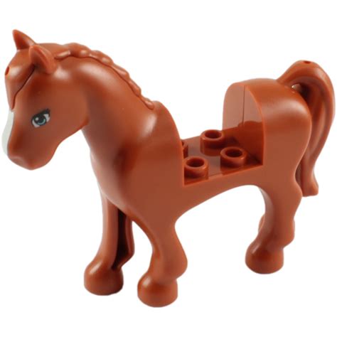 Lego Dark Orange Horse With White Front 93085 Brick Owl Lego