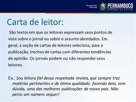 Carta De Leitor Jornal 2018