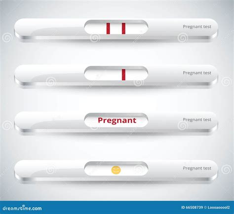 Pregnant Test Icon Pregnancy Test With Positive Result Line Symbol