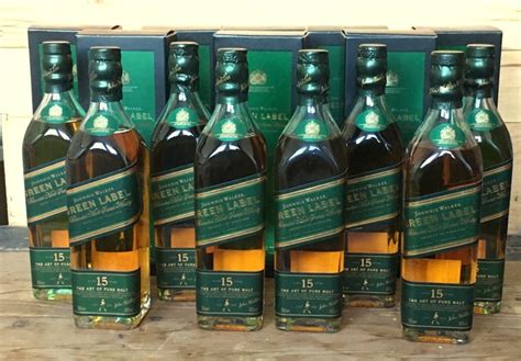 8 Bottles Johnnie Walker Green Label 20cl Catawiki