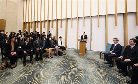 Courtesy Call From The Japanese American Leadership Delegation The