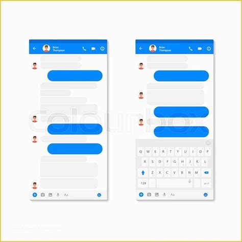 Free Chatting Website Templates Of Chat Messenger Application Ui ...