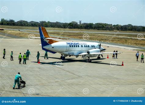 Proflight Zambia Airline Plane On Tarmac At Harry Mwanga Nkumbula