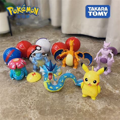 S Kawaii Pokemon Figures Toys Variant Ball Model Anime Pikachu Jenny