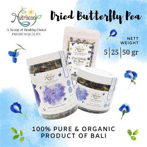 Jual Premium Bunga Telang Kering Dried Butterfly Pea Flower Murni