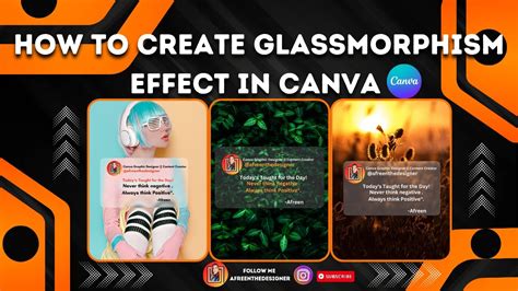 Easy Tutorial How To Make Glassmorphism Effect In Canva Youtube