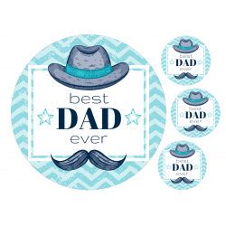 Best Dad Cake Topper Printable