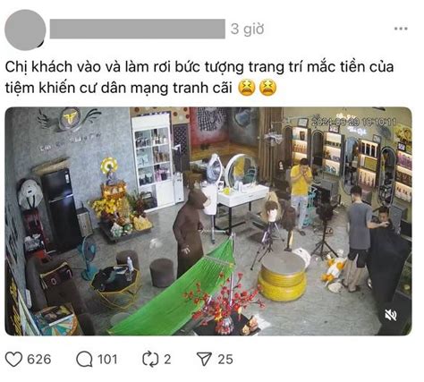 Tranh cãi gay gắt vụ khách vô ý làm bể tượng đắt tiền của salon tóc Ai là người phải trả giá
