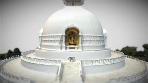 Shanti Stupa Lumbini 3d Model By Bhugol Tour Rajbikrammaharjan