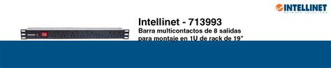 Intellinet Pdu Barra Multicontacto Con Salidas