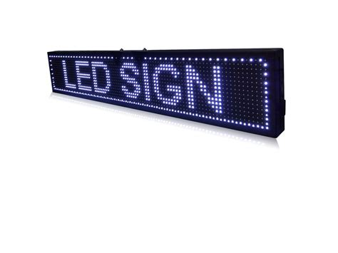 8 X 40smd White Indoor Programmable Led Scrolling Sign Message Board