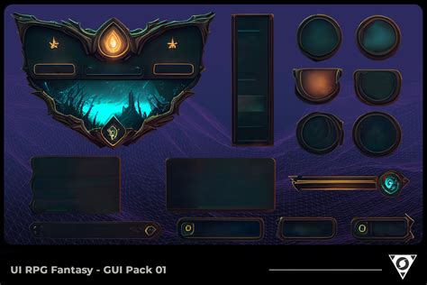 Artstation Ui Rpg Fantasy Gui Pack 01 Game Assets