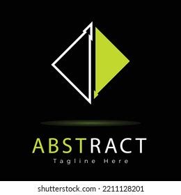 Abstract Triangle Shapes Logo Design Concept Stock Vector (Royalty Free ...