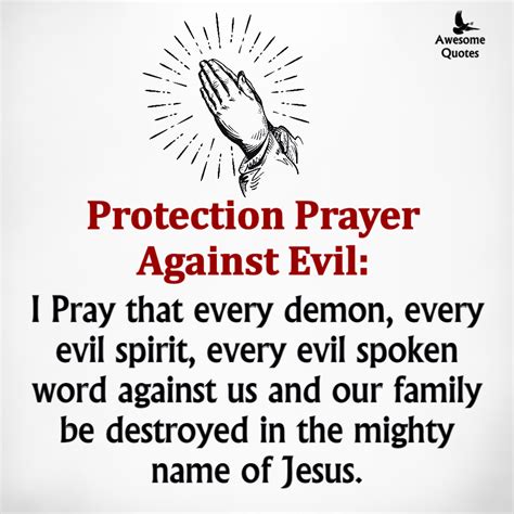 Awesomequotes4u.com: Protection prayer against every power of darkness!