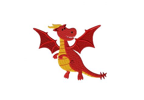 Red Dragon Machine Embroidery Design Daily Embroidery