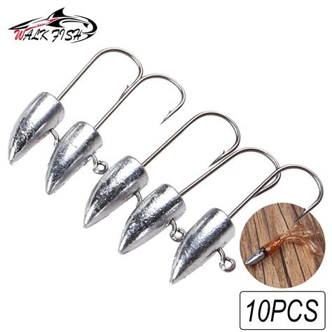 Walk Fish Pcs Lot Mini Jig Head Hook G G G G Barbed Hook