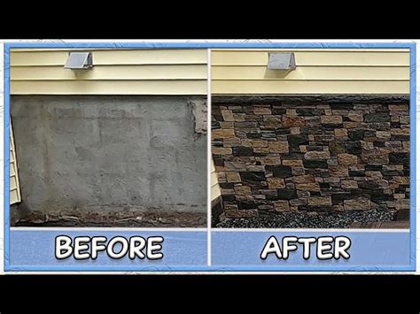 Stone Veneer Over Foundation