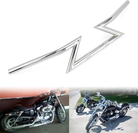 Amazon 1 25mm Motorcycle Universal Handlebar Chrome Steel Z Bar