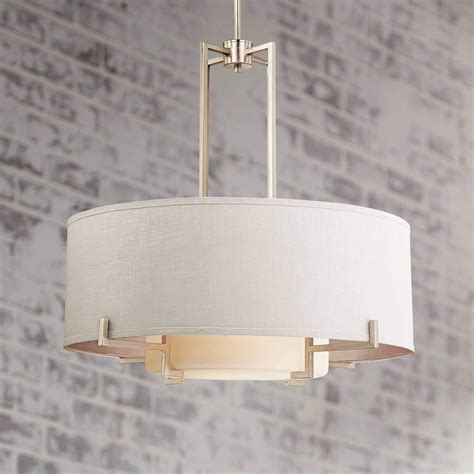 Concentric Shades Brushed Nickel Pendant Chandelier Wide Modern