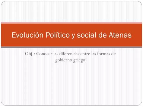 PPT Evolución Político y social de Atenas PowerPoint Presentation