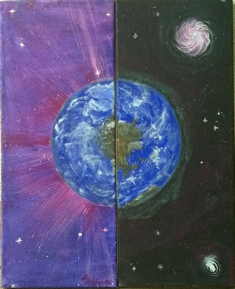 Planeta Pamant (2 parti tablou) de Angheluta Andreea
