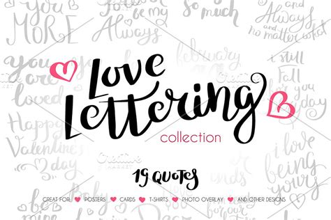 Love Lettering Collection vol1 | Custom-Designed Illustrations ...