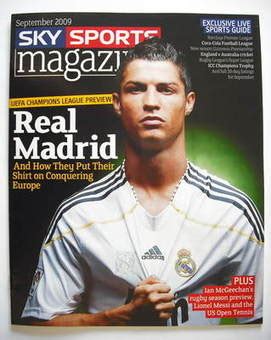 Sky Sports magazine - September 2009 - Cristiano Ronaldo cover