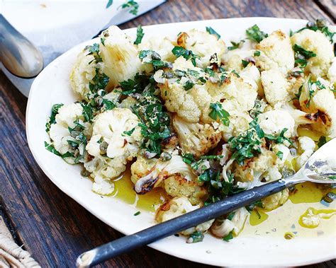 Punchy Anchovies Take This Cauliflower Salad To The Next Level Roast Recipes Veg Recipes