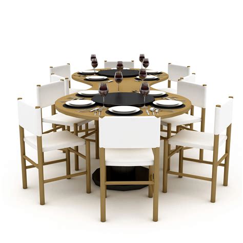 Dining Table 009 3d Model By Nvere