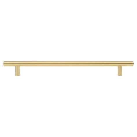 Altro 12mm T Bar Cabinet Handle 224mm Centres Satin Brass