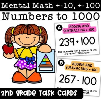 Mental Math Task Cards By Serendipity Math Shop Tpt