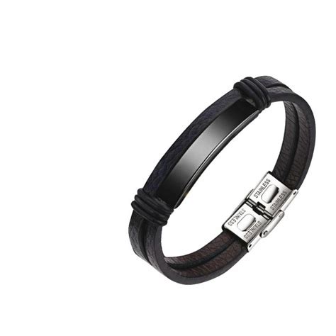 Bracelet Homme Lee Cooper Lcb Acier Noir Sur Bijourama