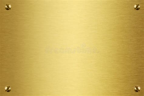 Brass Plaque Illustration Stock Illustration Illustration Of Metallic 5030042