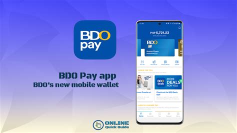 BDO S New Mobile Wallet BDO Pay App Online Quick Guide