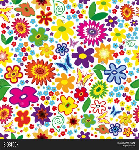 Vector Y Foto Vector Fondo Floral Prueba Gratis Bigstock