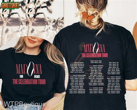 Madonna The Celebration Tour Sided Shirt