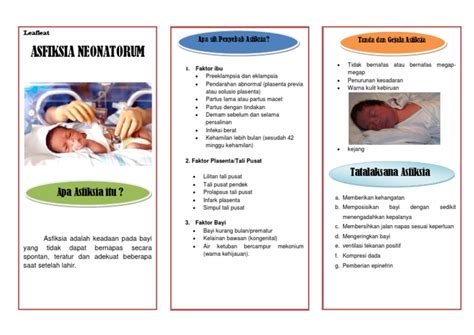 Leaflet Asfiksia Neonatorum 1 Pdf